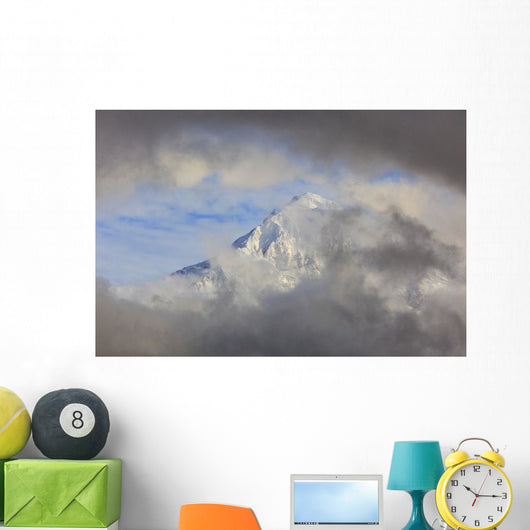 Mount Hood Through Storm Clouds Wall Mural