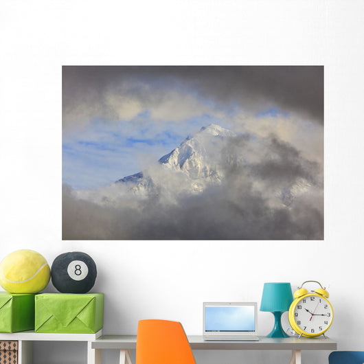 Mount Hood Through Storm Clouds Wall Mural