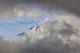 Mount Hood Through Storm Clouds Wall Mural