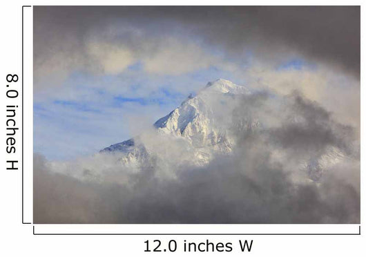 Mount Hood Through Storm Clouds Wall Mural