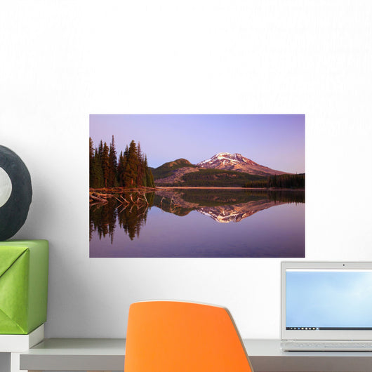 Sunrise Over Sparks Lake And South Sister Wall Mural