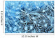 Close Up Of Frost Crystals With Cyan Lighting Wall Mural