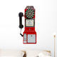 Vintage Red Pay Phone