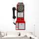 Vintage Red Pay Phone