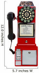 Vintage Red Pay Phone