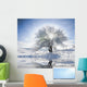 frozen winter trees Wall Mural