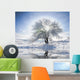 frozen winter trees Wall Mural