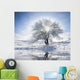 frozen winter trees Wall Mural