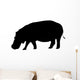 Silhouette Hippopotamus