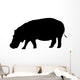 Silhouette Hippopotamus