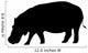 Silhouette Hippopotamus