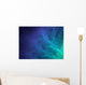 Abstract Blue Fluffy Design Wall Mural