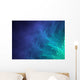 Abstract Blue Fluffy Design Wall Mural