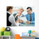 mid-adult couple meeting with financial planner Wall Mural