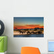 Herd of Elephants in African Savanna Wall Mural
