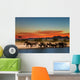 Herd of Elephants in African Savanna Wall Mural