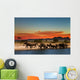 Herd of Elephants in African Savanna Wall Mural