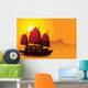 Silhouette Chinese Junk