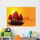 Silhouette Chinese Junk