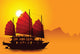 Silhouette Chinese Junk
