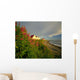 Cottages On St Lawrence River, Petit Vallee, Gaspesie, Quebec Wall Mural