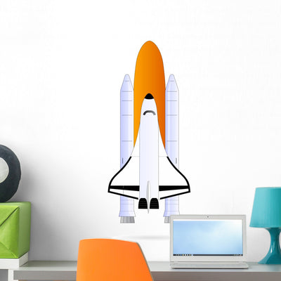 Space Shuttle Ready for Wall Decal shown on a wall