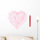 Red Crayon with Drawn Wall Mural