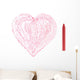 Red Crayon with Drawn Wall Mural