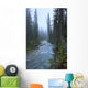 Fog Over The Emerald River, Yoho National Park, British Columbia Wall Mural