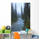 Fog Over The Emerald River, Yoho National Park, British Columbia Wall Mural