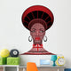 Tribal Headdress Zulu Female Wall Decal
