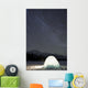 Igloo And Star Trails, Kusawa Lake, Yukon Wall Mural