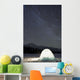 Igloo And Star Trails, Kusawa Lake, Yukon Wall Mural