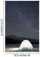 Igloo And Star Trails, Kusawa Lake, Yukon Wall Mural