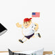 Football mascot USA Wall Decal