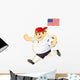 Football mascot USA Wall Decal