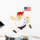 Football mascot USA Wall Decal