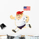 Football mascot USA Wall Decal