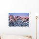 Vancouver Downtown And False Creek Marinas Wall Mural