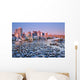 Vancouver Downtown And False Creek Marinas Wall Mural