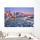 Vancouver Downtown And False Creek Marinas Wall Mural