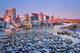 Vancouver Downtown And False Creek Marinas Wall Mural