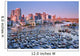 Vancouver Downtown And False Creek Marinas Wall Mural