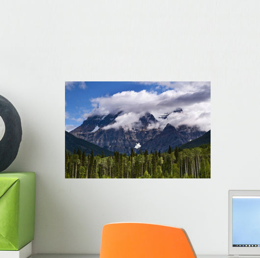 Clouds Around Mountains, Robson Provincial Park, British Columbia Wall Mural