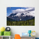 Clouds Around Mountains, Robson Provincial Park, British Columbia Wall Mural