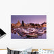 Marina At Dusk, Victoria, Vancouver Island, British Columbia Wall Mural