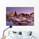 Marina At Dusk, Victoria, Vancouver Island, British Columbia Wall Mural