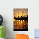 Santa Monica Pier At Sunset, Los Angeles, California Wall Mural