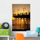 Santa Monica Pier At Sunset, Los Angeles, California Wall Mural