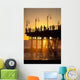 Santa Monica Pier At Sunset, Los Angeles, California Wall Mural